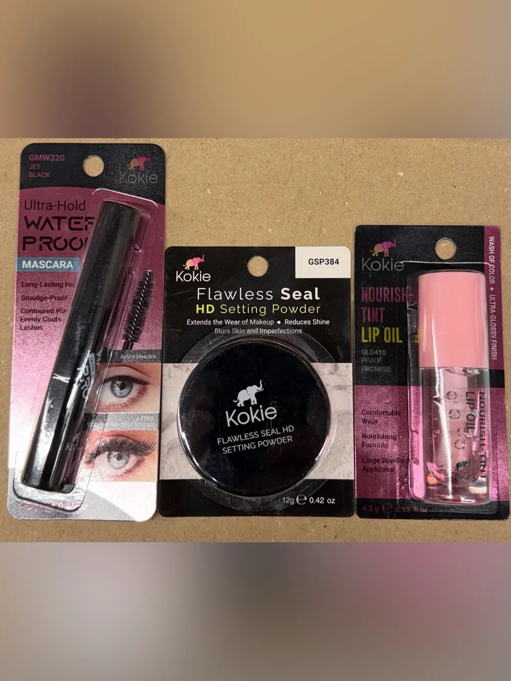 🆕 Kokie Make Up Set of 3